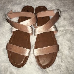 NWOT Velvet Sandals
